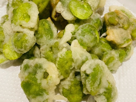 冷凍そら豆の天ぷら レシピ 作り方 By Kimuキッチン O 楽天レシピ